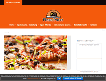 Tablet Screenshot of pizzapoint-bingen.de